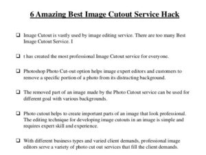 Best Image Cutout Service